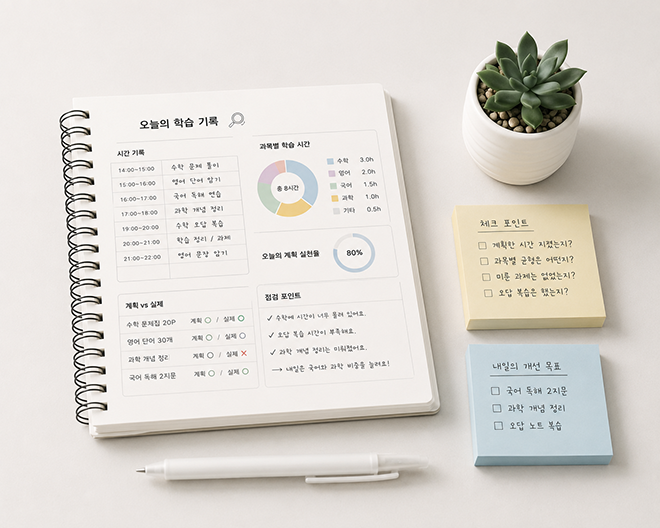 학습습관을 눈으로 확인
